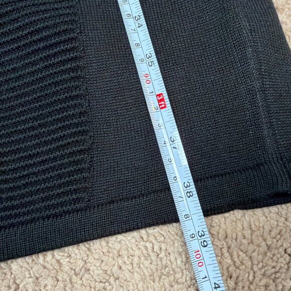 Marc New York Dress Womens M Black Ribbed Bodycon Business Basic Office Funeral - Picture 6 of 7